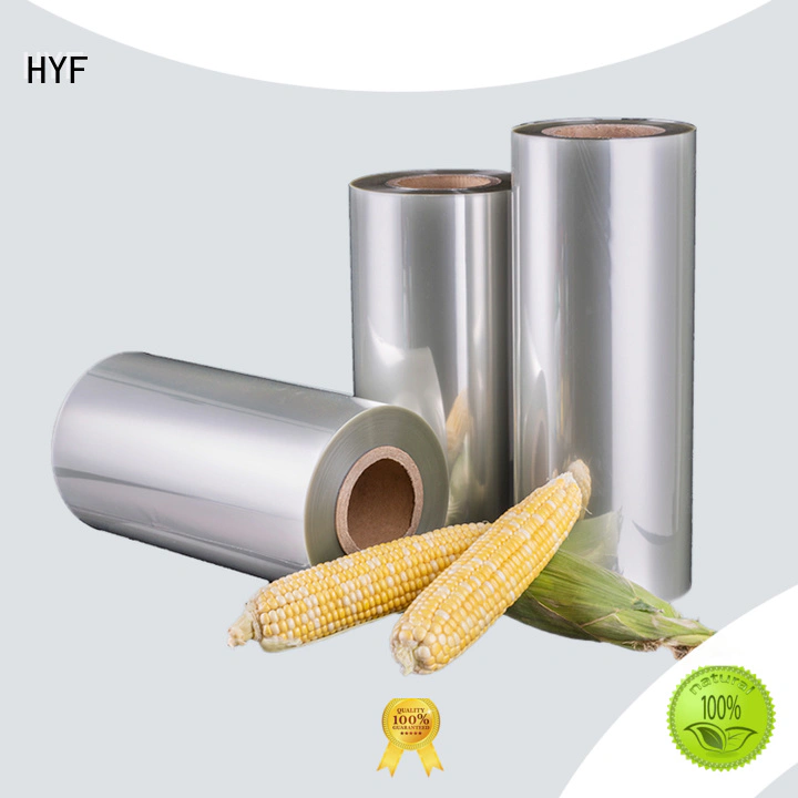 HYF new pla shrink film with perfect shrinkage for food