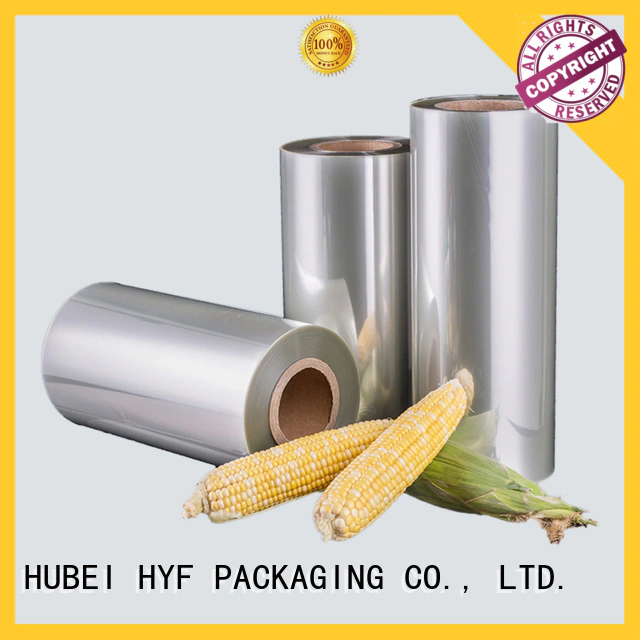 HYF good selling polylactide film with perfect shrinkage for packaging