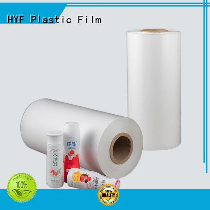HYF high shrink film with printing for packaging