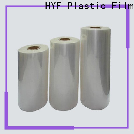 HYF polylactide film with perfect shrinkage for beverage