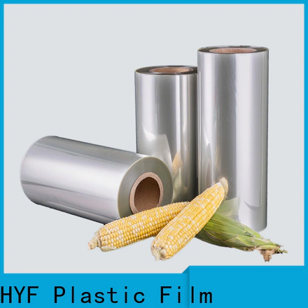 HYF fast delivery pla plastic film with printing for food