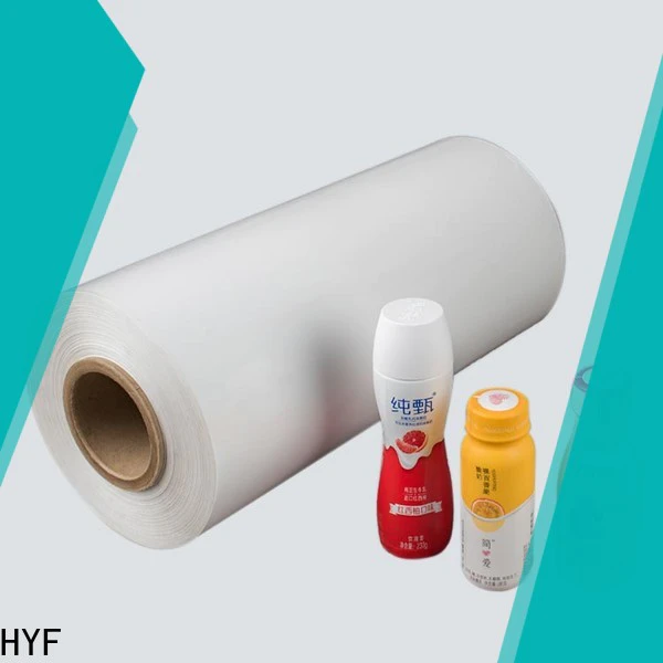 top high shrink film with printing for label