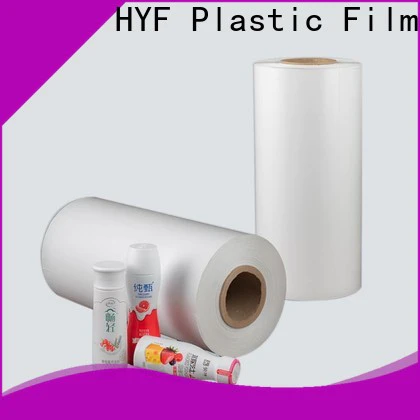 HYF clear petg heat shrink film supplier for juice