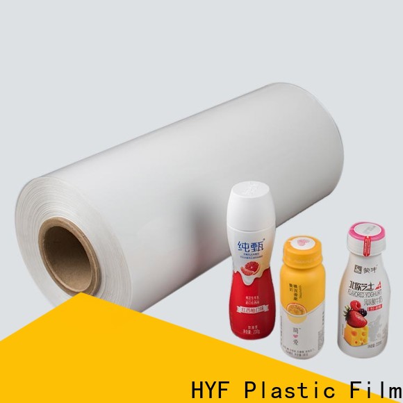 HYF clear heat shrink film roll with printing for beverage