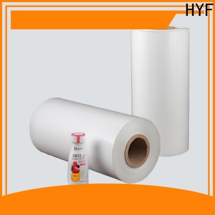 HYF latest high shrink film with printing for beverage