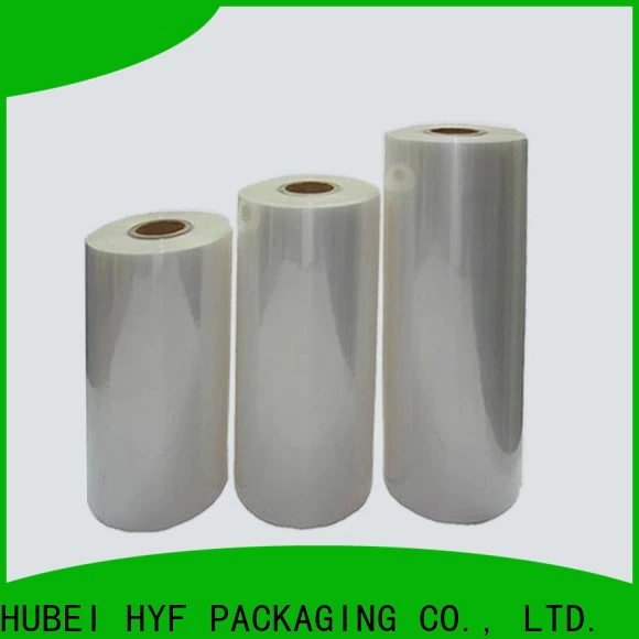HYF good selling pla plastic film with perfect shrinkage for juice