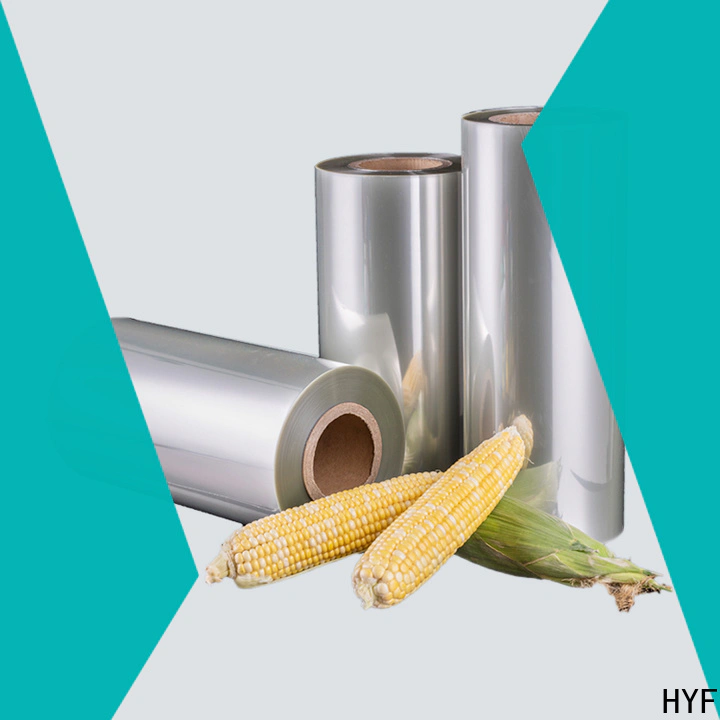 HYF polylactide film with printing for juice
